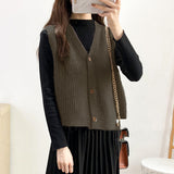 Cantilevered Sweater Waistcoat - WOMONA.COM