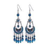 alloy crystal earrings women - WOMONA.COM