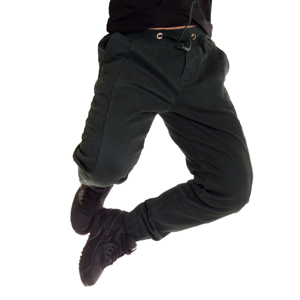 Elastic Panel Sweatpants - WOMONA.COM