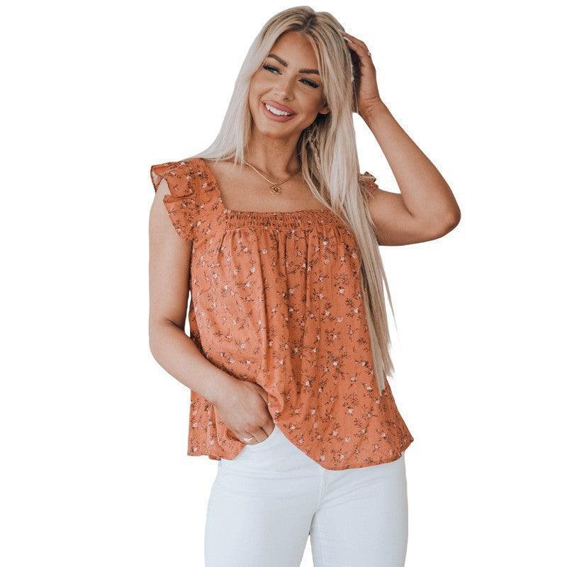 Floral Small Top - WOMONA.COM