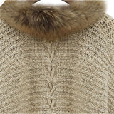 winter fur collar sweate - WOMONA.COM