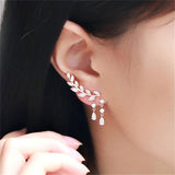 Leaf Tassel Earrings - WOMONA.COM