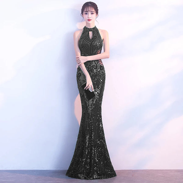 Nightclu Long Elegant Dress - WOMONA.COM