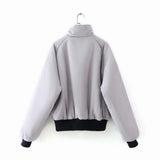 Stand-up Collar Jacket - WOMONA.COM