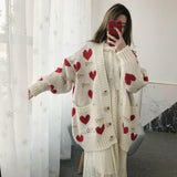 Love V-Neck Sweater Coat - WOMONA.COM