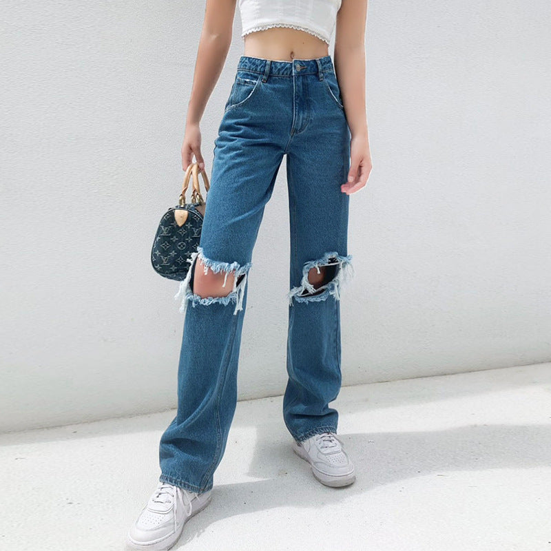 Wide-leg Women's Jeans - WOMONA.COM