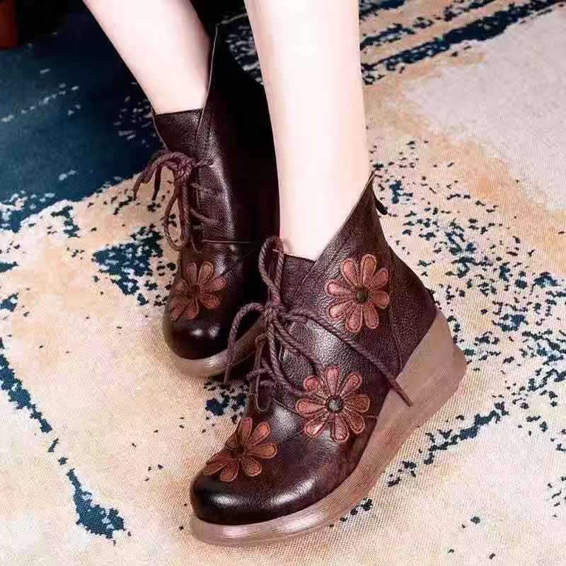 leather casual shoes - WOMONA.COM