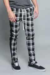 Casual Plaid Flower Pants Trend Men - WOMONA.COM