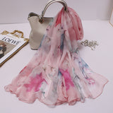 Qianli Jiangshan Tu Tulle Scarf - WOMONA.COM