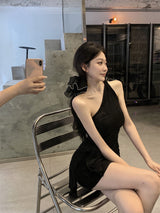 Black Sleeveless Sexy Dress - WOMONA.COM