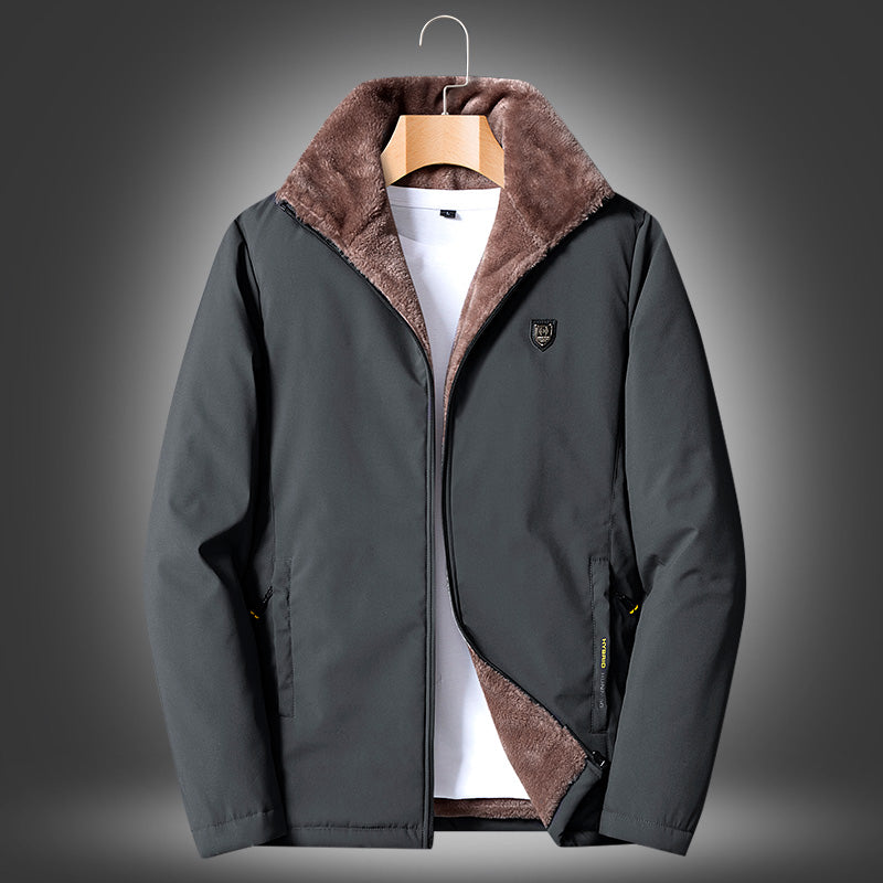 Middle-aged Men's Cotton Jacket - WOMONA.COM