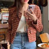 Tartan Short Jacket For Women - WOMONA.COM