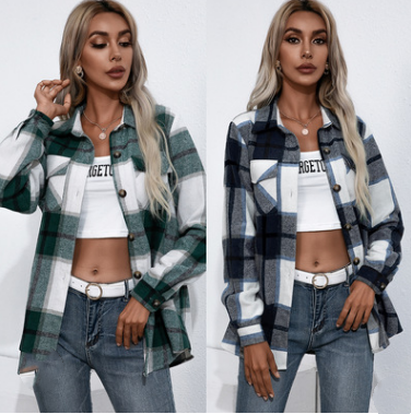 Top Loose Casual Shirt Jacket - WOMONA.COM