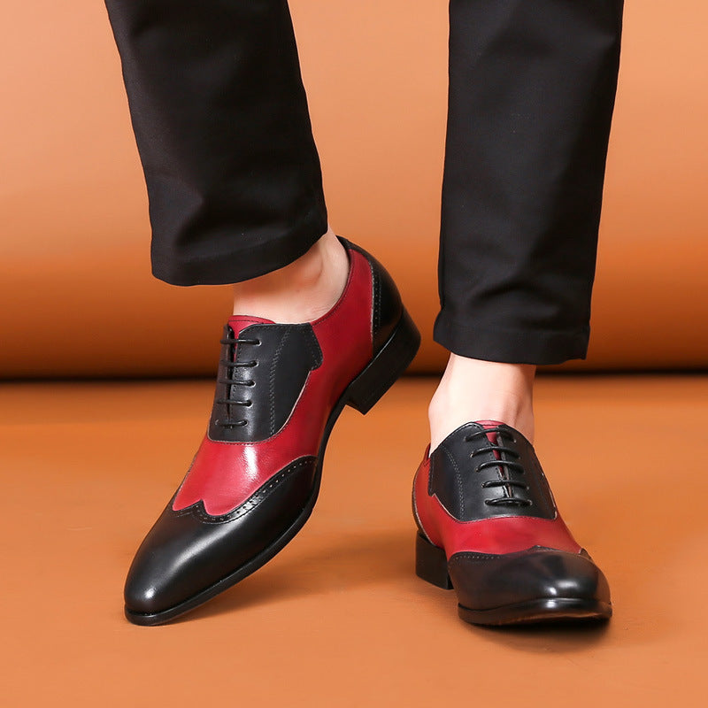 Genuine Leather Formal Business Leather Shoes Men - WOMONA.COM