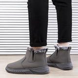 Winter Snow Boots Men Cutout Shoes - WOMONA.COM