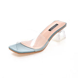 Word Thick Heel Sandals Women - WOMONA.COM