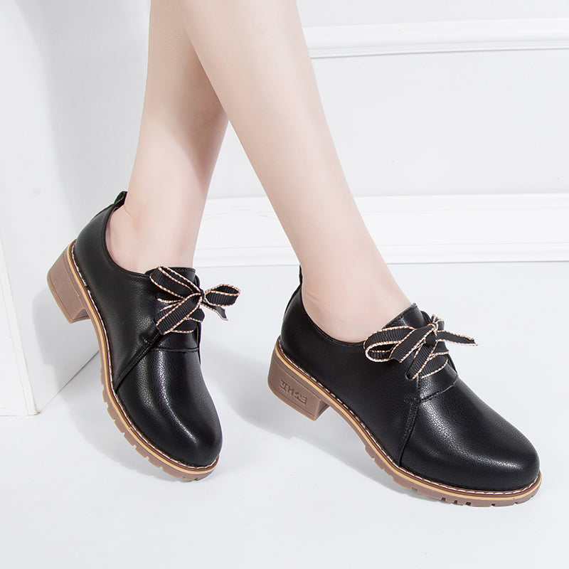 Women's Small Leather Shoes - WOMONA.COM