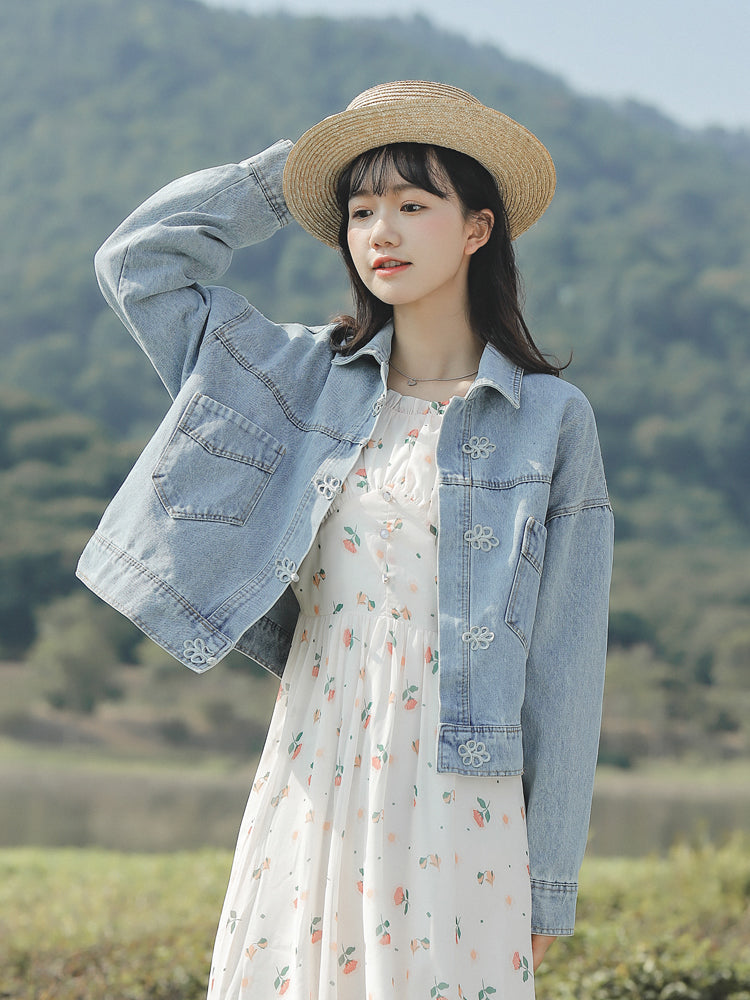 All-match Casual Denim Jacket - WOMONA.COM