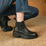 Soft Leather Booties - WOMONA.COM