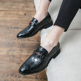 Rubber Low-top Formal Leather Shoes - WOMONA.COM