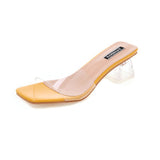 Word Thick Heel Sandals Women - WOMONA.COM