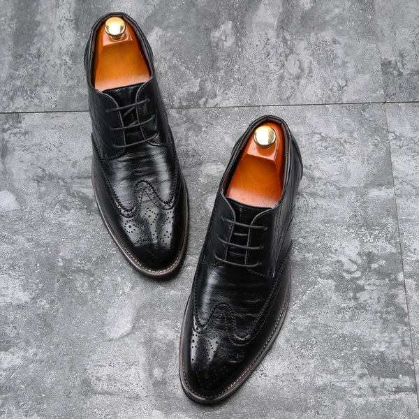 Business Casual Leather Shoes - WOMONA.COM