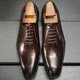 Men's Formal British Style Groom Leather Shoes - WOMONA.COM