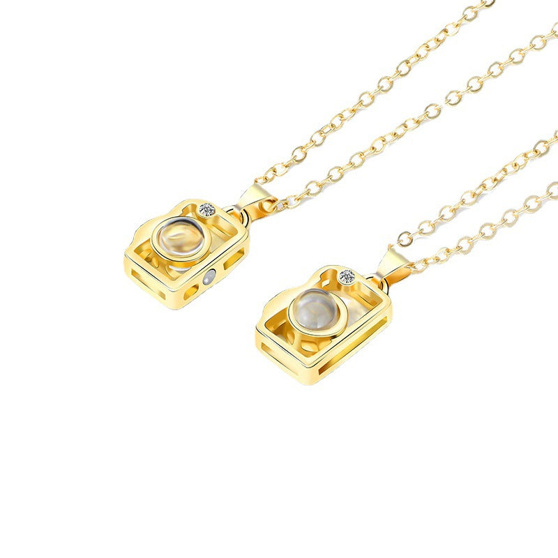 Projection Stitching Necklace - WOMONA.COM