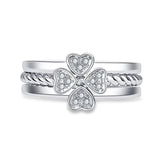 Ring Four-Leaf Clover Ring - WOMONA.COM