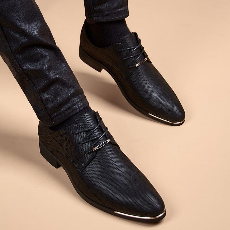 Business Formal Wear Small Leather Shoes - WOMONA.COM