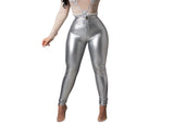 Leather Pants High Elasticity Plus Velvet Thickened PU Leather - WOMONA.COM