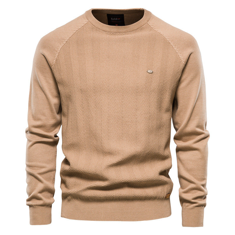 Raglan Sleeve Sweater Casual Men's - WOMONA.COM