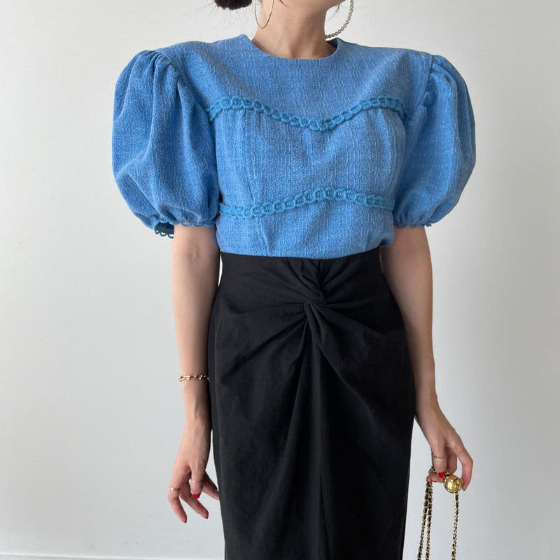 Retro Puff Sleeve Shirt Women - WOMONA.COM