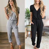 Straight Leg Jumpsuit - WOMONA.COM