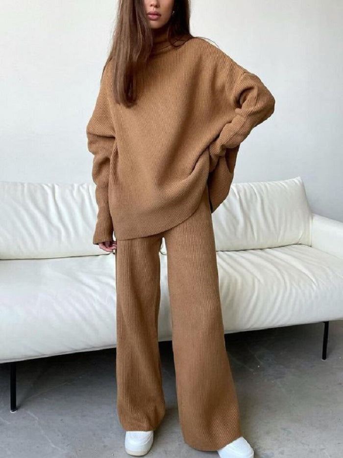 Long Sleeve Wide Leg Pants For Women - WOMONA.COM