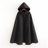 Mature Hooded Cloak Coat - WOMONA.COM