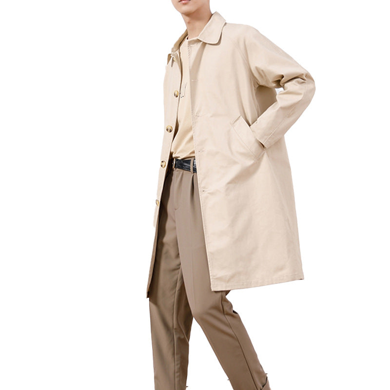 Casual Mid-length Trench Coat - WOMONA.COM