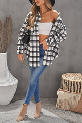 Casual Long Sleeve Woolen Shirt - WOMONA.COM