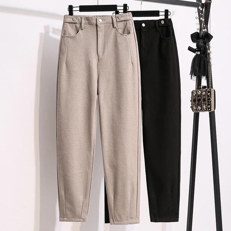 Woolen Loose Casual Pants - WOMONA.COM