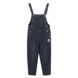 Women's Loose Ninth Plus Size Denim Overalls - WOMONA.COM