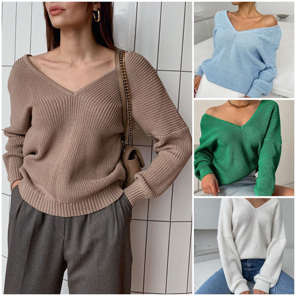 Off-the-shoulder Sweater - WOMONA.COM