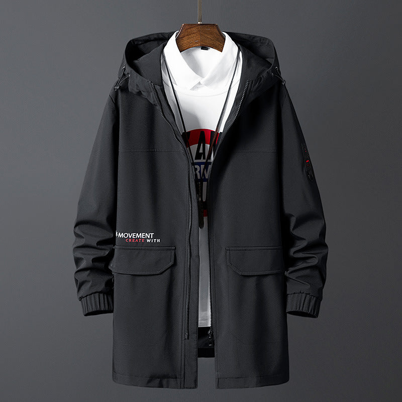 Casual Trench Coat Men's - WOMONA.COM