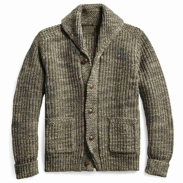 Winter Mixed Color Knitted Jacket - WOMONA.COM