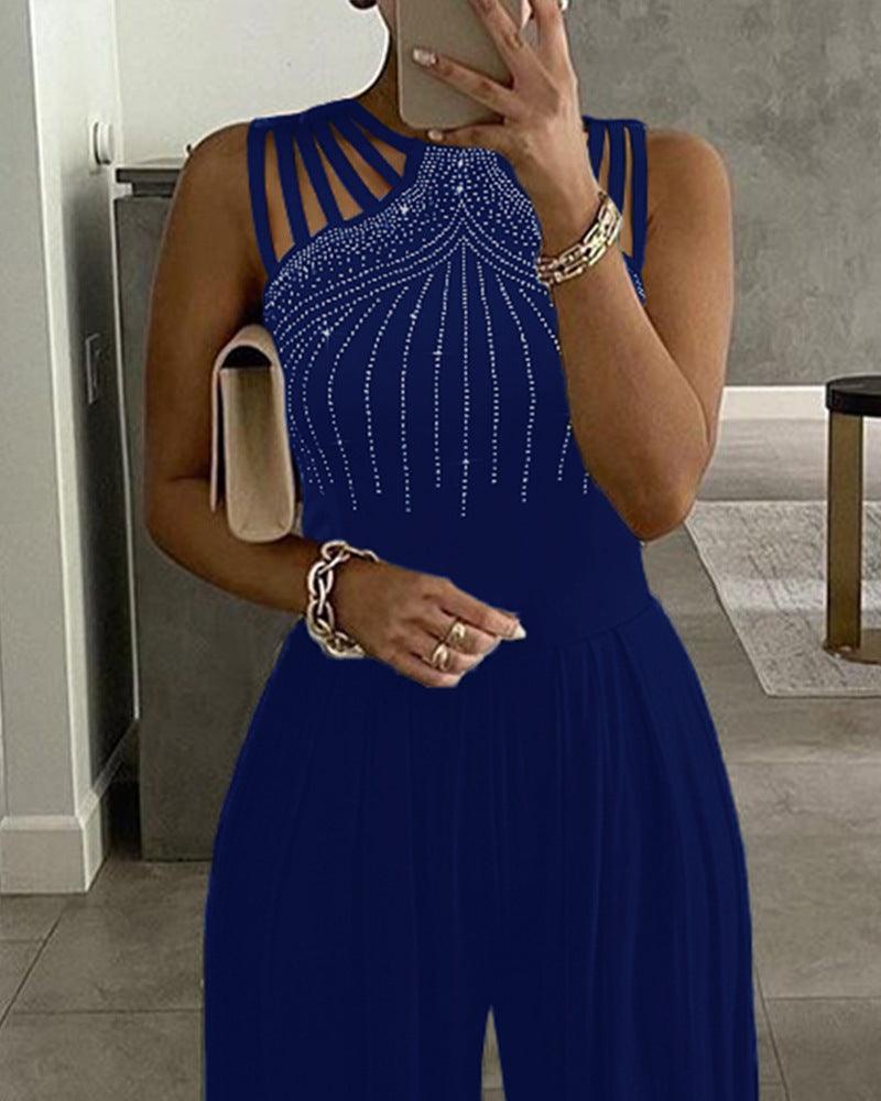 Wide Leg Jumpsuit - WOMONA.COM