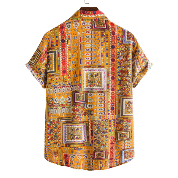 Casual Men's Short Sleeve Shirt Men - WOMONA.COM