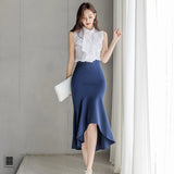 Hip Fishtail Skirt Suit Women - WOMONA.COM
