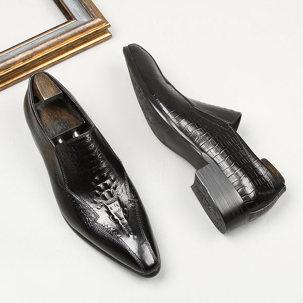 Formal Wear Fashion Men's Leather Shoes - WOMONA.COM