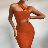 Fashion Solid Party Fashion Dress Women - WOMONA.COM