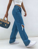 Wide-leg Women's Jeans - WOMONA.COM