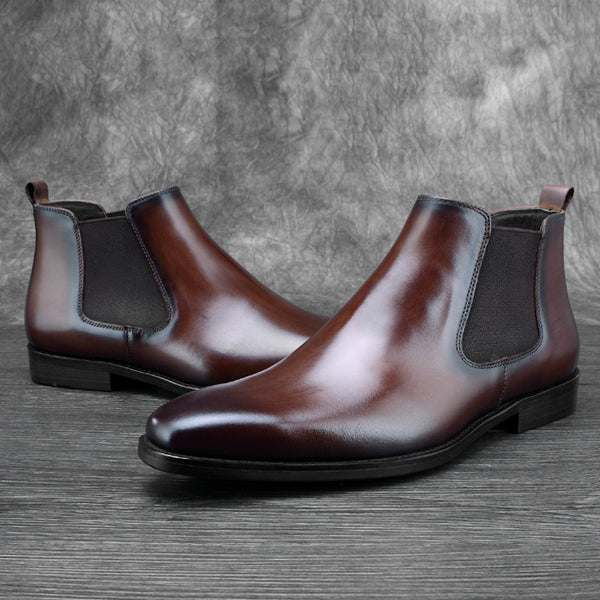 Velvet Warm Leather British Style Martin Boots - WOMONA.COM